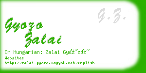 gyozo zalai business card